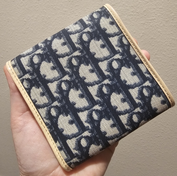 Like New Dior Trotter Varsity Line Trifold Compact Wallet! - Picture 2 of 14